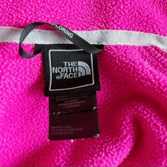 The North Face • Full Zip Fleece Jacket‎ in Hot Pink and Light Grey, Size XS - Picture 3 of 14